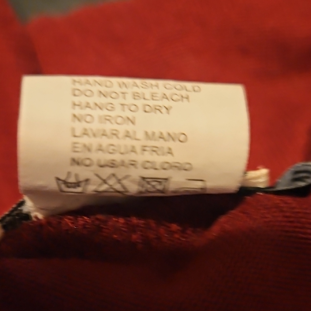 Red Button-Up Cardigan - Picture 6 of 7